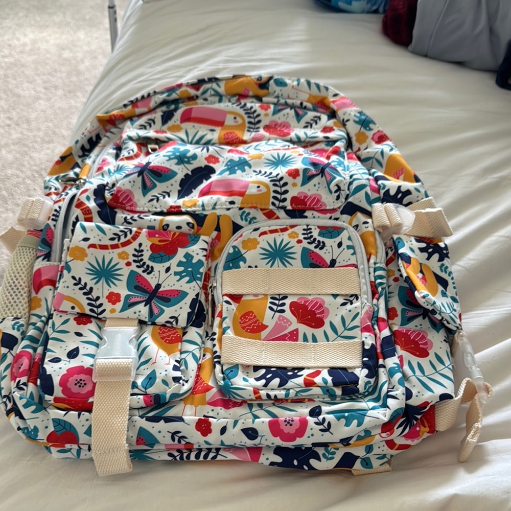 NWT Floral Multicolor Backpack